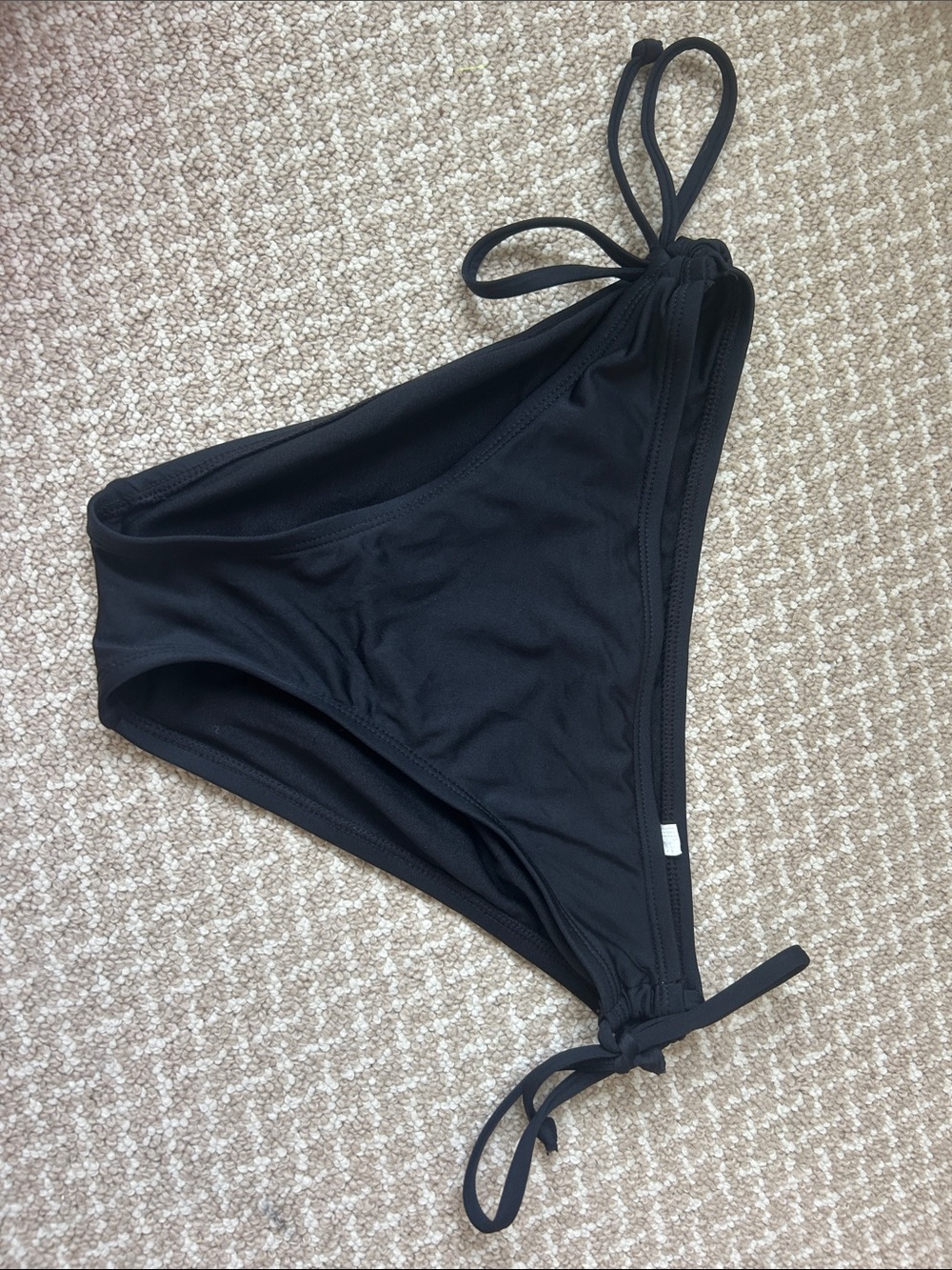 Women’s Black Tie-Side Bikini Bottom - Shade and Shore